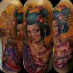 Tattoo einer japanischen Dame