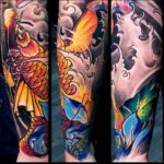 Unterarm Tattoo mit japanischem Koi als Motiv